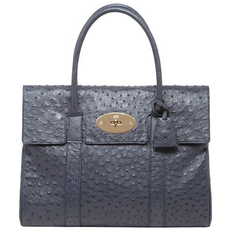 Mulberry Ostrich Bayswater Bag .